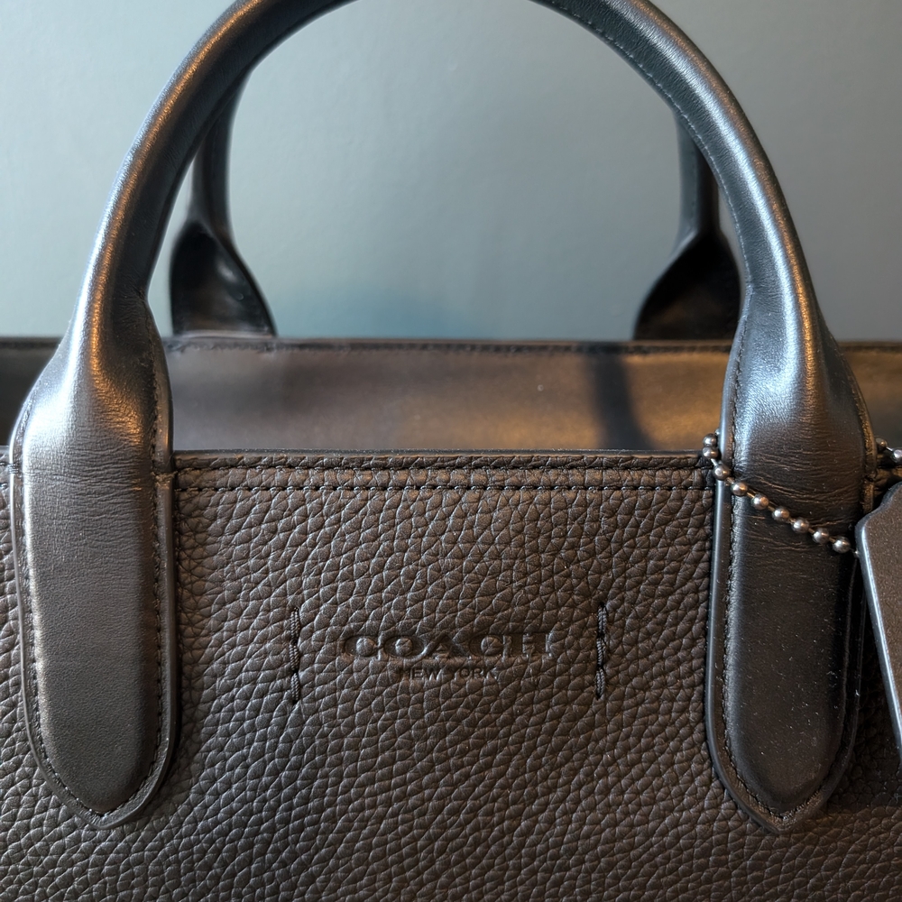 Coach Gotham Tall Tote - Black - Picture 2 of 16